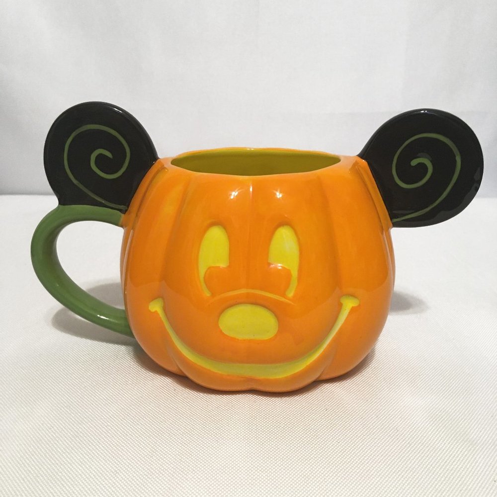 Disney Mickey Mouse Halloween Jack-o'-Lantern Pumpkin Mug